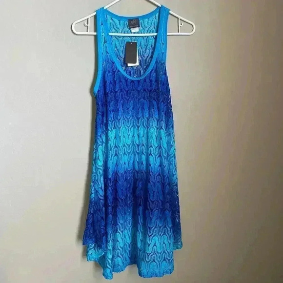 ELIF FOR JORDAN TAYLOR Crochet Wave Tank Dress - Picture 2 of 10